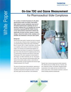White Paper on On-line TOC and Ozone Measurement