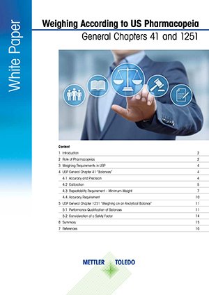 USP Chapter 41 weighing requirements USP Chapter 41 weighing requirements